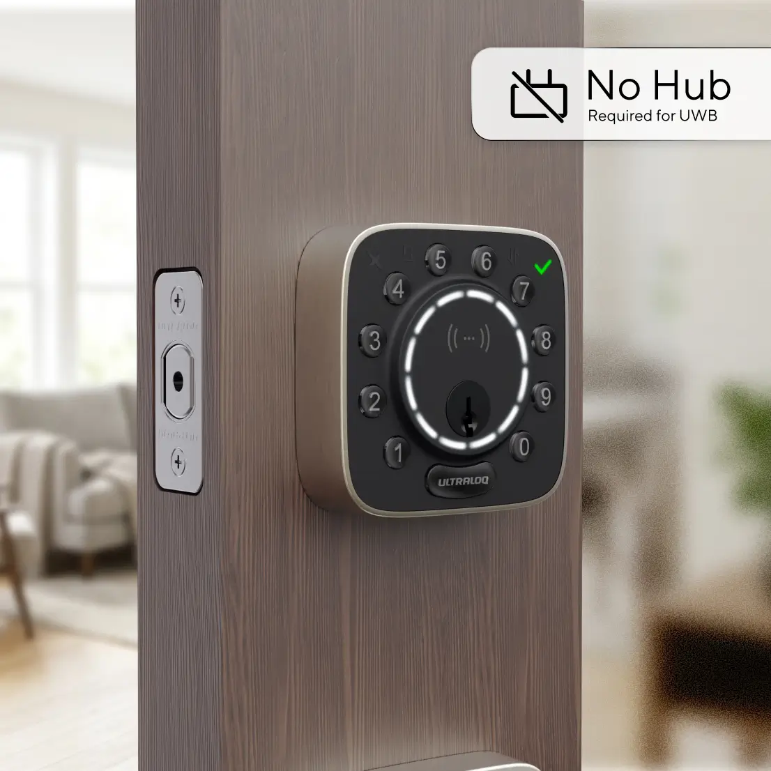 Ultraloq Bolt Mission smart deadbolt with keypad and Ultra-Wideband approach unlock
